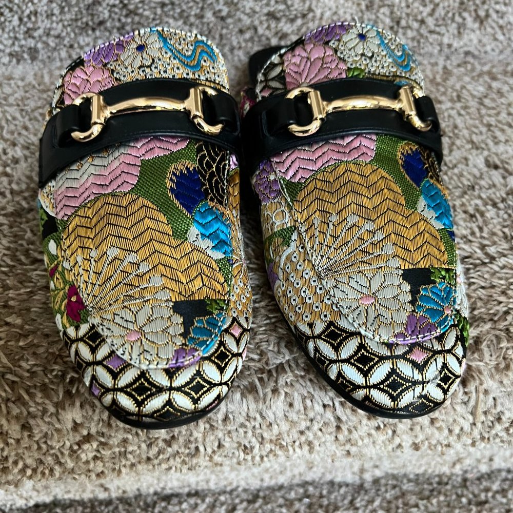 Steve Madden Revolt Fabric Slide On Open Back Sho… - image 3